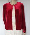 Laura Ashley Jacke 40 42 large L rot Samt festlich Weihnachten Fest Hochzeit