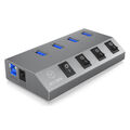 ICY BOX IB-HUB1405 4-fach USB 3.0 Hub Ladegerät 60153 B-Ware