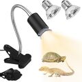 Schildkröte Wärmelampe 50W Reptilien Terrarium Lampe UVA/UVB Wärmespotlampe E27