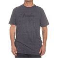 FENDER Spaghetti Logo T-Shirt, Dark Grey, S