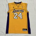 adidas nba los angeles lakers basketball shirt #24 kobe bryant größe s gelb 