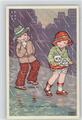 12016336 - Regen - Regenschirm - Kinder - Verlag Amag 0333 AK Boriss, M.