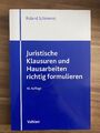 Juristische Klausuren und Hausarbeiten richtig form... | Buch | Zustand sehr gut