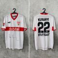 STUTTGART 2003 2004 ZU HAUSE SIGNIERTES FUSSBALL-SHIRT #22 KURANYI PUMA TRIKOT GRÖSSE XL