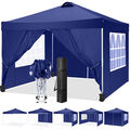 Pavillon 3x3 m Wasserdicht Faltpavillon Pop Up Partyzelt Gartenzelt UV Schutz