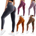 Damen Push Up Scrunch Leggings Yoga Hosen Gym Fitnesshose.Sport Hose Jogginghose