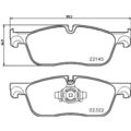 1x ORIGINAL® Brembo P 36 035 Bremsbelagsatz, Scheibenbremse Vorne, exkl.