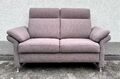 Concept Carina Sofa 2-Sitzer Polstersofa Couch  Stoff Grau mit Federkern Sofa