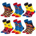 6 Paar Kindersocken Feuerwehr Ökotex für Jungen & Mädchen mit Antiloch-Garantie