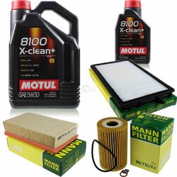 MOTUL 6 L 5W-30 MOTOR-ÖL+MANN-FILTER für BMW 3er E36 318i 318is Touring