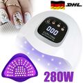 LED UV Nagel Lampe 280W Gel Lichthärtungsgerät Sensor Nageltrockner mit 4 Timer