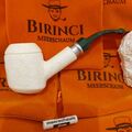 1A XL Block Meerschaum Pfeife Akryl Mundstück  9mm Filter Meerschaumpfeife pipe 