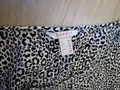 Esprit Bluse Gr. 36 / 38 wie NEU animalprint Viskose schwarz weiss