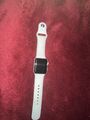 Apple Watch Serie 3 38 mm silber Aluminiumgehäuse weiß Sportband Smartwatch -...