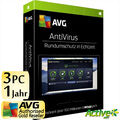 AVG AntiVirus 2024 3PC 1Jahr | VOLLVERSION / Upgrade | Anti-virus Security DE UE