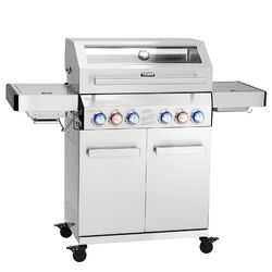 B-Ware TAINO PLATINUM YAMARA 4+2 Gasgrill Edelstahl 4 Br. Sear-Burner Backburner