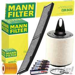 MANN FILTER INSPEKTIONSPAKET passend für BMW 116+316i 1er E81 E87 3er E90 115 PS