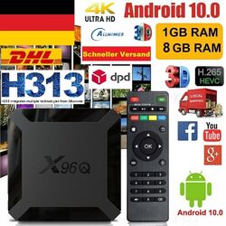 2024 X96Q Smart Android TV Box 10.0 H313 Allwinner Quad-Core 4K 2024 DE OVP Top