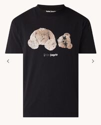 Palm Angels Bear Print Sprayed Logo T-shirt