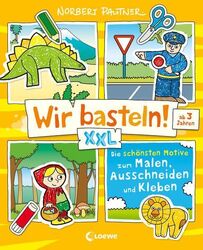 Wir basteln! XXL - Die schönsten Motive zum Malen, Ausschneiden und Kleben (gelb