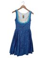 Orig. Salzburger Dirndl Trachtenkleid 38 Blau Vintage