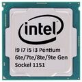 Intel Core i9 i7 i5 i3 Pentium 8 GT/s FSB Sockel 1151 LGA 1151 / Sockel H4 TOP