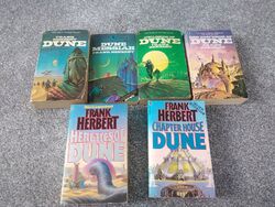 Vintage  Dune Trilogy complete 6 Paperbacks Frank Herbert new english library pb