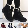 Damen Winter Wasserdicht Schneeschuhe Warm Stiefel Stiefeletten Flache Boots