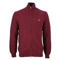 Gant Herren Strickjacke rot uni 8030212 638 wine red