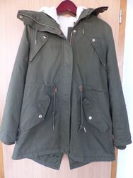 CKH,Clockhouse,Collection,Damen,Winterjacke,Parka,Kapuze,Gr.40,Teddyfell