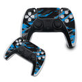 Schutzfolie Controller Set Aufkleber Gaming Folie Spiele Neon Blau R140-17