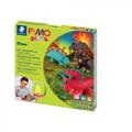 STAEDTLER Spiel- und Modellierset FIMO kids Form&Play Dino Level 2 (8034 07 LY)