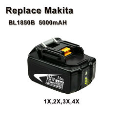 18V Für Makita Ersatzakku+Ladegerät 5,0AH BL1850B BL1860B BL1830 BL1890 LXT