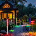 Solarleuchte Außenleuchte Gartendeko RGB LED Farbwechsel Schmetterlinge 8er Set