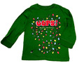 Childrens Place Langarm-Shirt Longsleeve Weihnachten grün Lichterkette Uni - 104