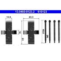 1x Zubehörsatz, Scheibenbremsbelag ATE 13.0460-0123.2 passend für BMW