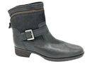 Gabor Schuhe Leder Stiefeletten Gr. 37 (UK 4)  Schwarz Micro Textilfutter