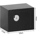 Mini-Tresor Safe 6.4L Safe Möbeltresor 23x17x17 cm mit Schlüssel