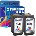 Druckerpatrone Tinten Patrone 2x PlatinumSerie für Canon CL38 CL511 CL513 CL541 