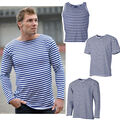 Marine Shirt Top oder Pullover XS-6XL blau-weiß gestreift Matrosen Russ. T-Shirt