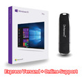 Microsoft Windows 10 Professional Pro Vollversion | RETAIL Lizenz | USB Version