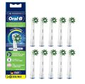 Oral-B CrossAction CleanMaximiser Aufsteckbürsten Weiß 10 PC Tiefenreinigung