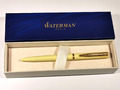 24 Karat Vergoldet Waterman Allure Pastel Gelb Kugelschreiber mit Gravur Gold