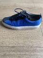 Sneakers by Grenson Damen Turnschuhe UK 5 EU 38 blau Canvas/Wildleder Mix Turnschuhe