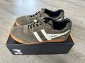 Gola Harrier Suede Khaki/White/Black UK 9 Größe 43 NEU