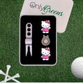 Divot Tool & Ball Marker Geschenkset - Hello Kitty | komplett in Geschenkdose