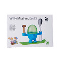 WMF Eierbecher Willy Mia Fred Set 2 McEgg mit Eierlöffel Edelstahl blau mit OVP