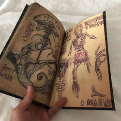 Neues Necronomicon ResinDark Magic Book Demon Evil Dead Summon Book Horror Prop