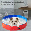 Ø30/50cm Faltbar Hundepool Doggy Pool Swimmingpool Schwimmbecken Schwimmbad .