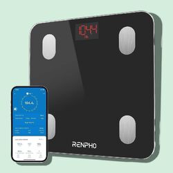 RENPHO Körperfettwaage, Bluetooth Personenwaage Digital mit App, Smart Waage